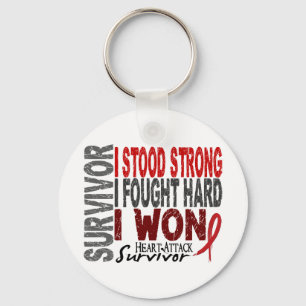 Heart Attack Survivor 4 Heart Disease Keychain