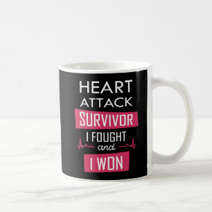 Heart attack survivor, I fought and I won Invitati Coffee Mug