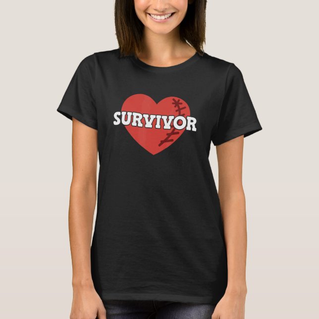 Heart Attack Survivor T-Shirt (Front)
