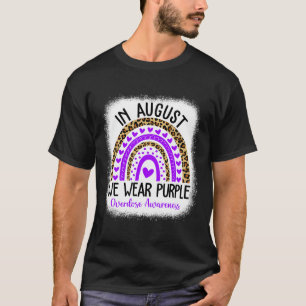 Heart August We Wear Purple Overdose Awareness Gif T-Shirt