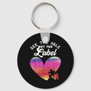 Heart Autism Awareness Shirt See The Able Not The Keychain