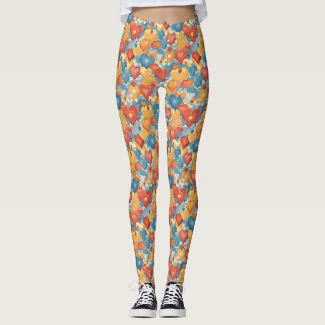 Heart autism leggings (Front)