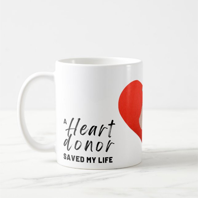 Heart Awareness, Surgery, Survivor Recovery Gift Coffee Mug (Left)