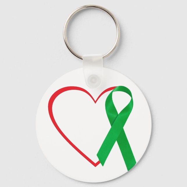 Heart Awareness, Surgery, Survivor Recovery Gift Keychain (Front)