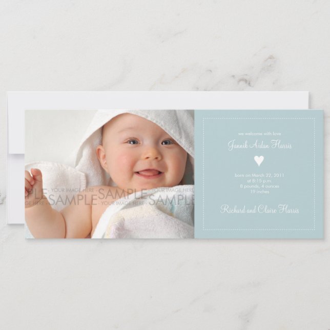 Heart • Baby Announcement (Front)