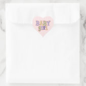 Heart Baby Girl Shower Envelope Seal (Bag)
