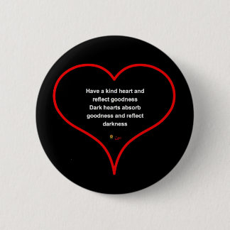 HEART BADGE 2 INCH ROUND BUTTON