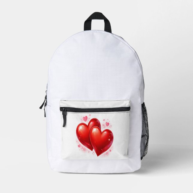Heart Bagpackets Printed Backpack (Front)