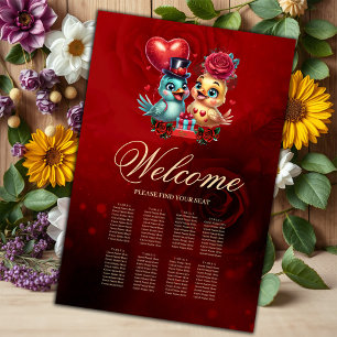 Heart Balloon and Rose Magic: A Feathered Romance, Poster