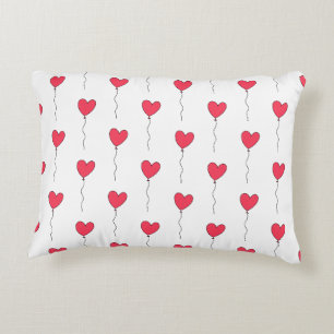 Heart Balloons Accent Pillow