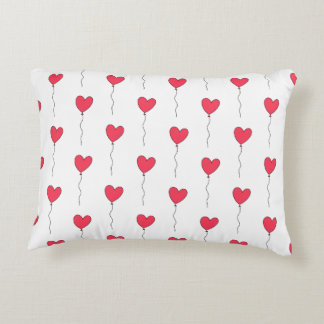 Heart Balloons Accent Pillow