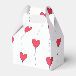 Heart Balloons Favor Box