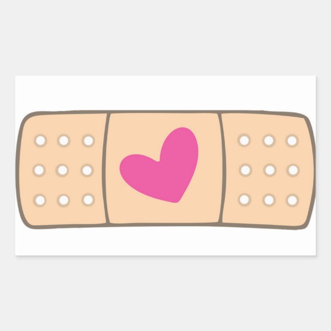 Heart Bandaid sticker (Front)