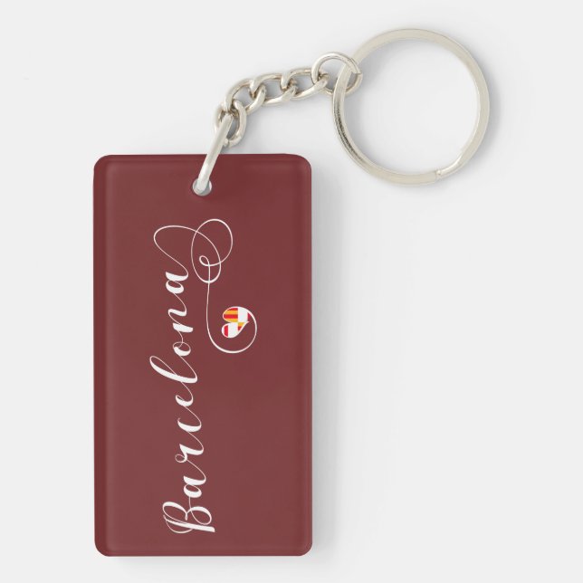 Heart Barcelona Keyring, Catalogne (Dos)