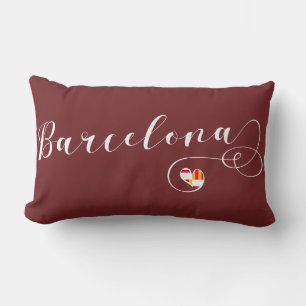 Heart Barcelona Pillow, Catalan Lumbar Pillow