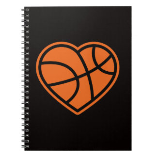 Heart Basketball Love Sport Design Notebook