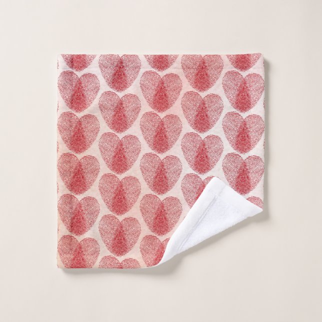 Heart Bath Towel Set (Wash Cloth)