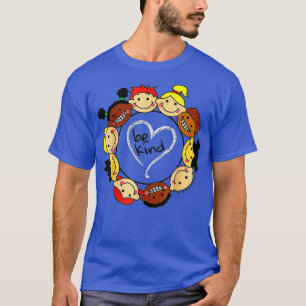 Heart Be Kind Spread Kindness Anti Bullying Orange T-Shirt