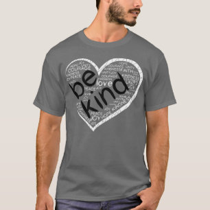 Heart Be Kind Spread Kindness Anti Bullying Orange T-Shirt