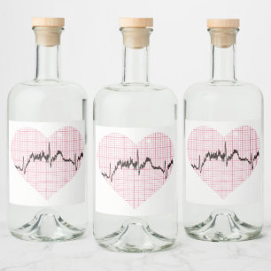 Heart Beat VII Liquor Bottle Label