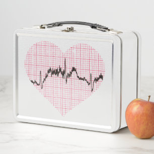 Heart Beat VII Metal Lunch Box