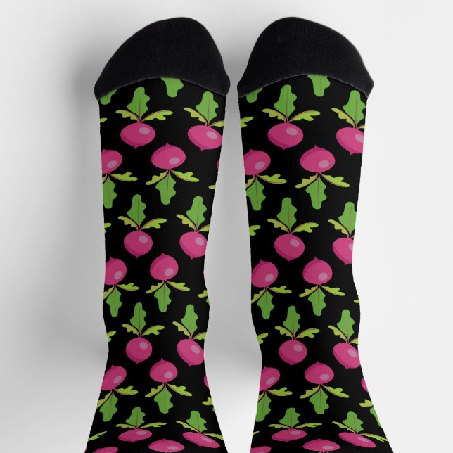 Heart Beets Crew Socks (Top)