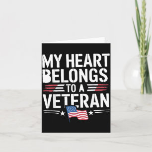 Heart Belong To A Veteran Memorial Day Military Card