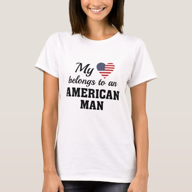 Heart Belongs American T-Shirt (Front)