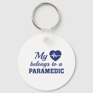 Heart Belongs Paramedic Keychain