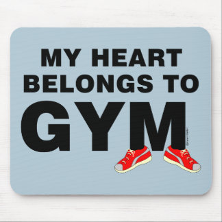 Heart Belongs To Gym Mouse Pad