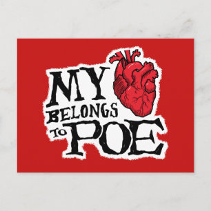 Heart Belongs to Poe Postcard