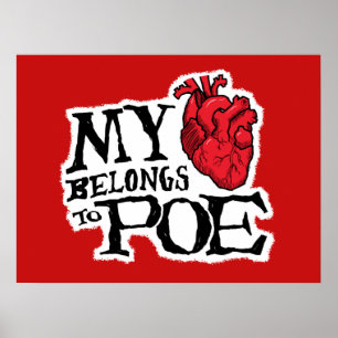 Heart Belongs to Poe Poster
