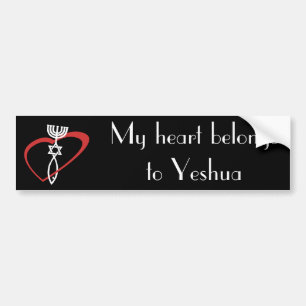 Heart Belongs To Yeshua Bumper Sticker