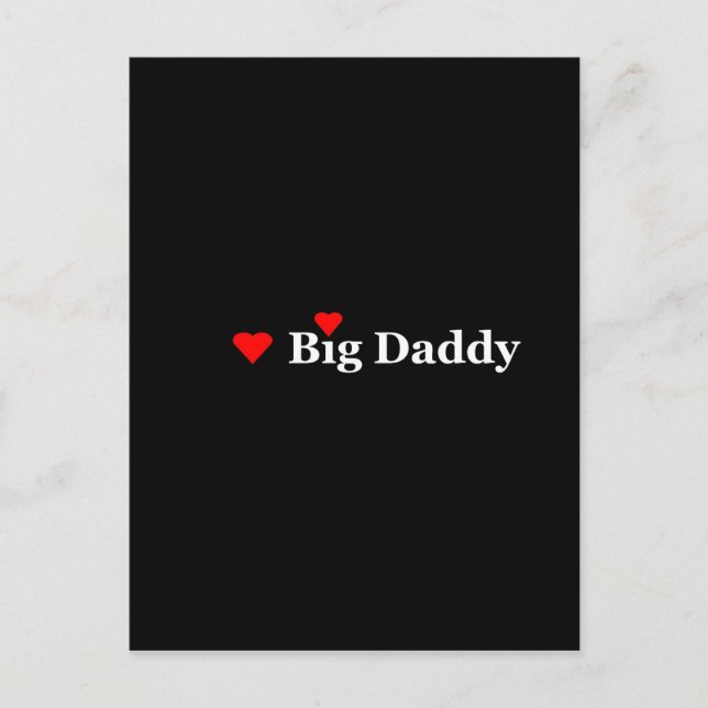 Heart Big Daddy Postcard (Front)