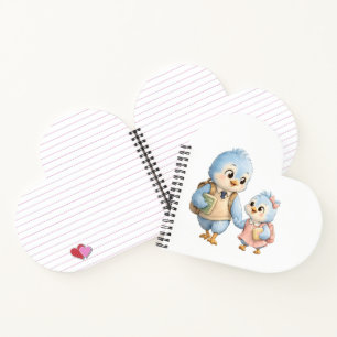 Heart Bird Brother Sister Notebook