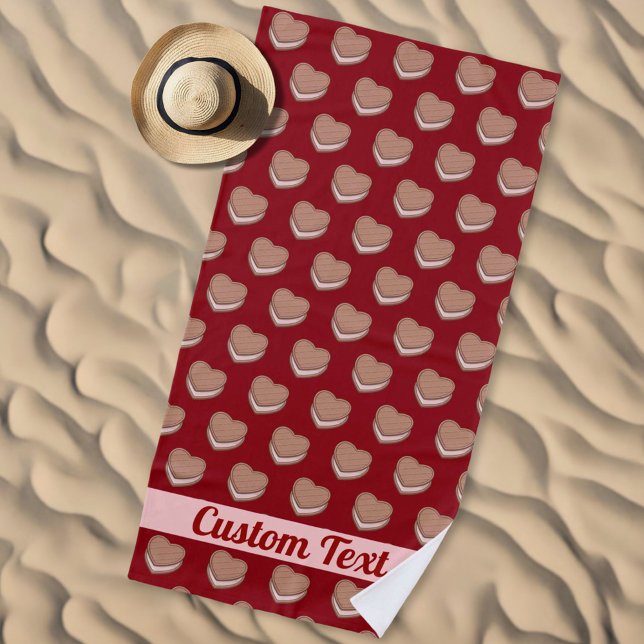 Heart Biscuit Beach Towel (Creator Uploaded)
