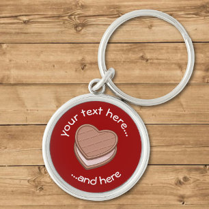 Heart Biscuit Keychain