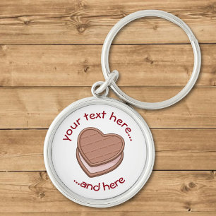 Heart Biscuit Keychain