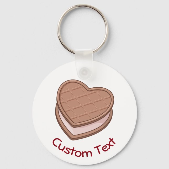 Heart Biscuit Keychain (Front)