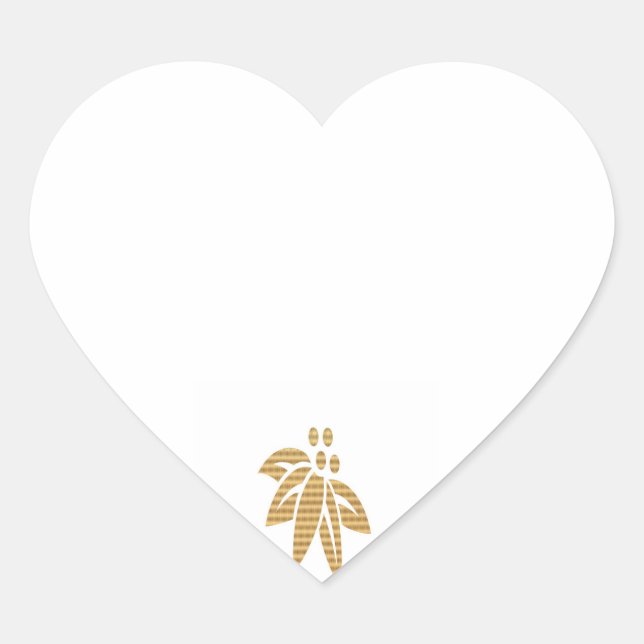 HEART Blanks with ThumbNail Art Ornament Sticker (Front)