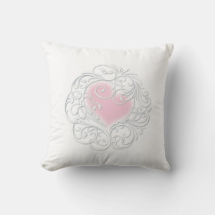 Heart Blush Throw Pillow