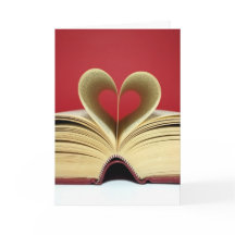 Heart Book Valentine's Day Card