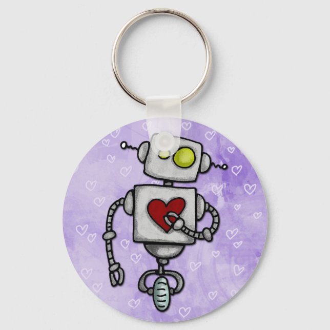 heart bot keychain (Front)