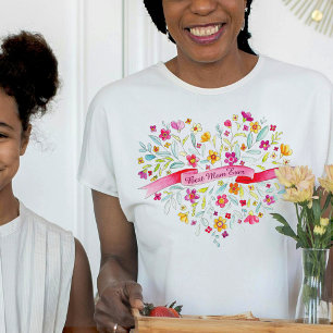 Heart bouquet Best Mom Ever t-shirt