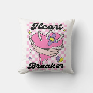 Heart Breaker Valentines Day Throw Pillow