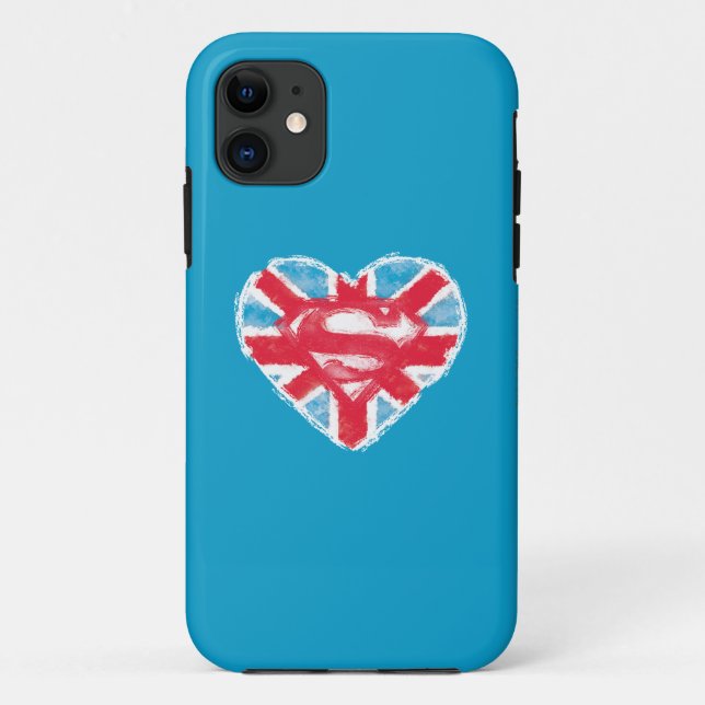 Heart British S-Shield Case-Mate iPhone Case (Back)