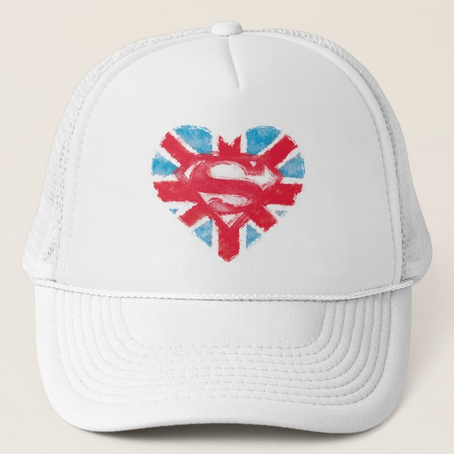 Heart British S-Shield Trucker Hat (Front)