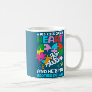 Heart Brother-in-law Autism Awareness Puzzle Ece R Coffee Mug