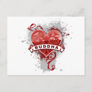 Heart Buddha Postcard