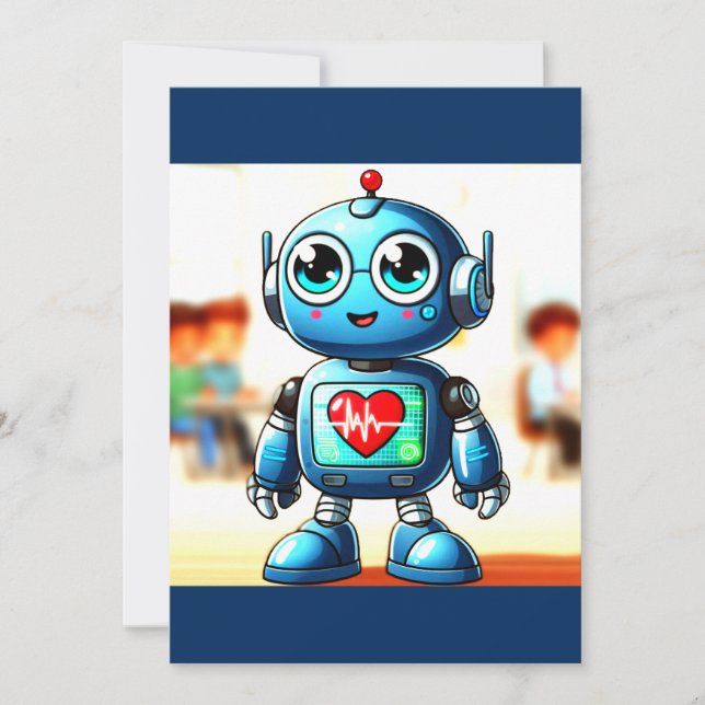 Heart Buddy Invitation (Front)